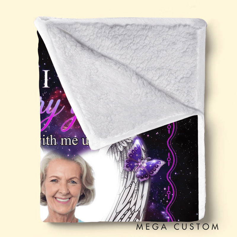 Personalized Until I See You Again Photo Blanket Custom Photo Memorial Throw Blanket Sympathy Gift for Loss of Loved One