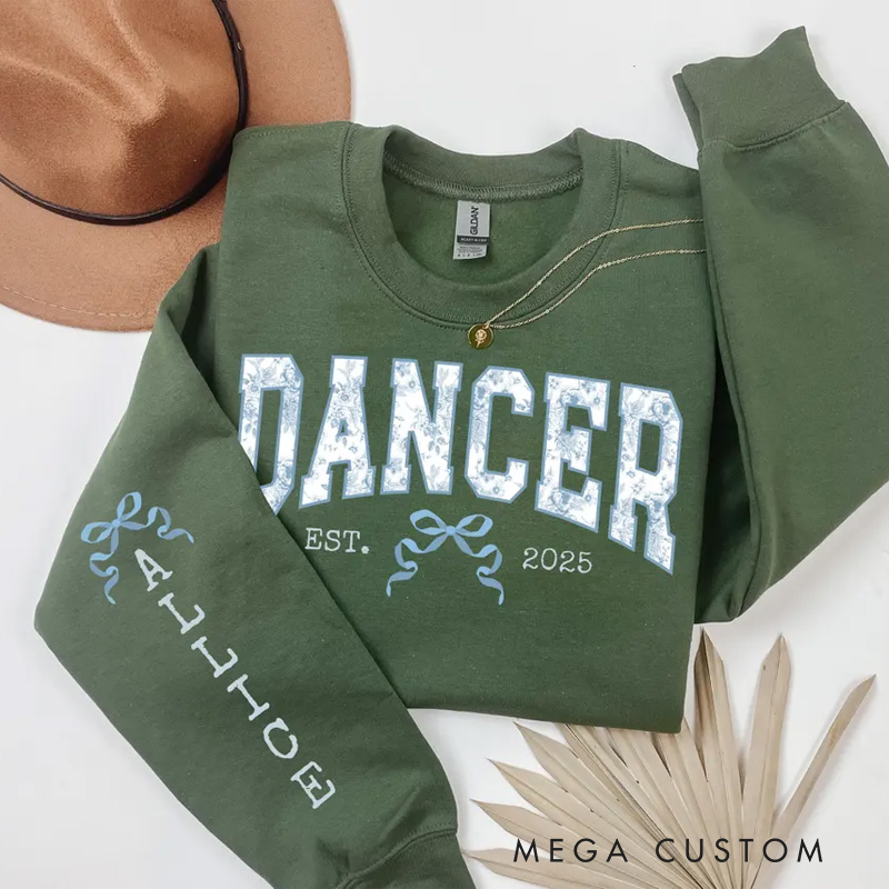 Personalized Chinoiserie Dance Classic Sweatshirt Horror Film Crewneck Dance Lover Shirt for Dance Team