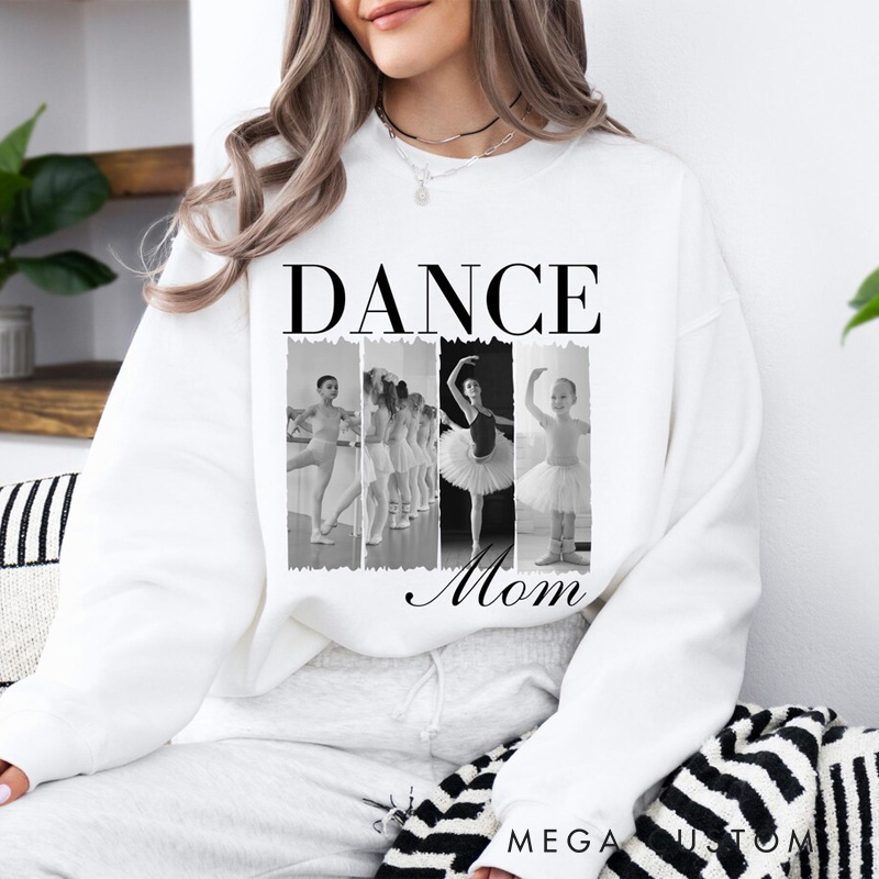 Personalized Dance Photo Classic Sweatshirt Horror Film Crewneck Dance Lover Shirt for Dance Team
