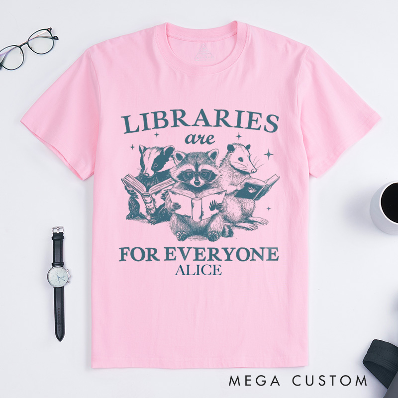 Personalized Libraries Are For Everyone Comfort Colors Classic T-Shirts Library Shirt Librarian Shirt Book Lover Gift Reading Book Bookish Gift Librarian Gift