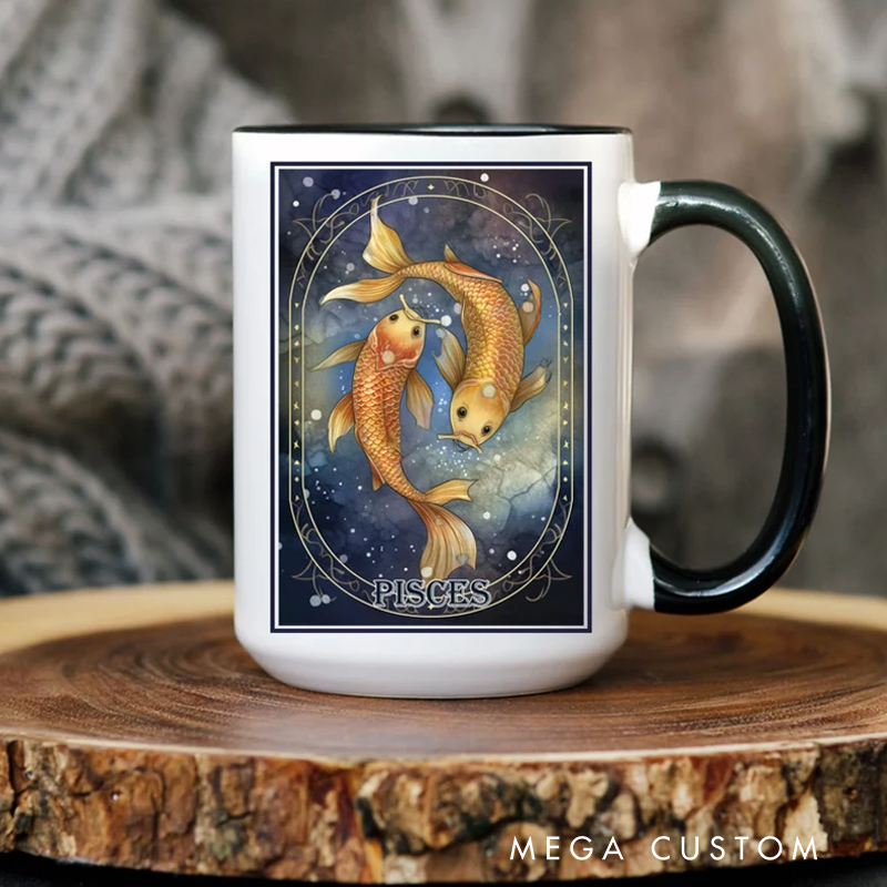 Personalized Tarot Zodiac Birthday Mug Astrology Zodiac Mug Tarot Zodiac Coffee Mug Birthday Mug for Astrology Lover