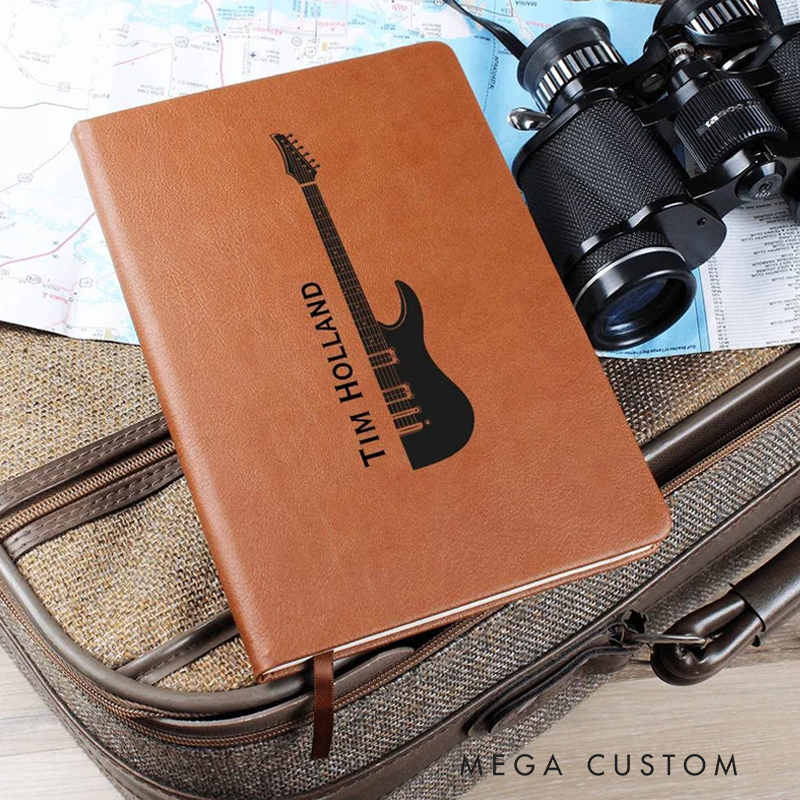 Personalized Guitar Lyric Journal Custom Songwriters Notebook Musician Song Diary Lyrical Writer Journal Writing Music Notebook Songwriting