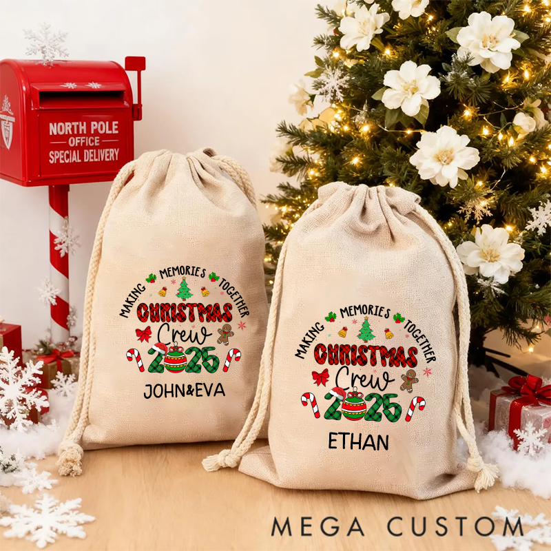 Personalized Christmas Family Reunion Creating Memories Together Christmas Sack
