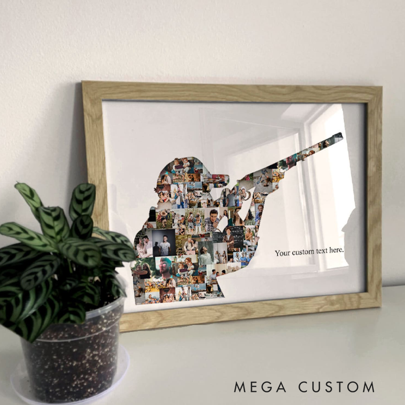 Personalized Hunter Photo Collage Wall Art Poster Duck Hunting Gifts  Custom Duck Hunting Poster Gift for Men Boyfriend Husband