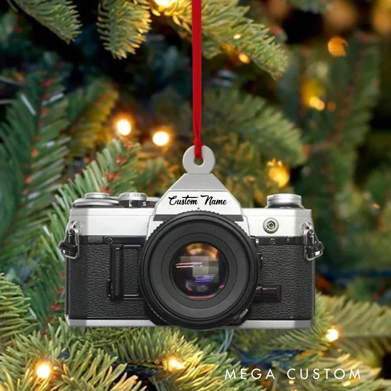 Personalized Camera Shaped Ornament Camera Ornament Christmas Ornament Camera Lover Gift Gift for Photographers