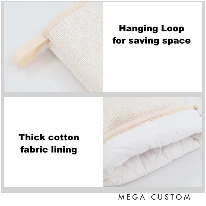 Personalized Country Oven Mitt & Pot Holder Set with Name Farmhouse Gift Set for Bakers Baking Lovers Gift