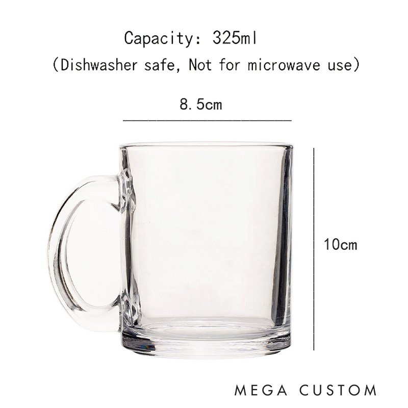 Personalized Be My God Mother Floral 11oz Glass Mug with Name Will You Be My Godparent Baby Announcement Gift Proposal Baptism Gift Godmother Gift