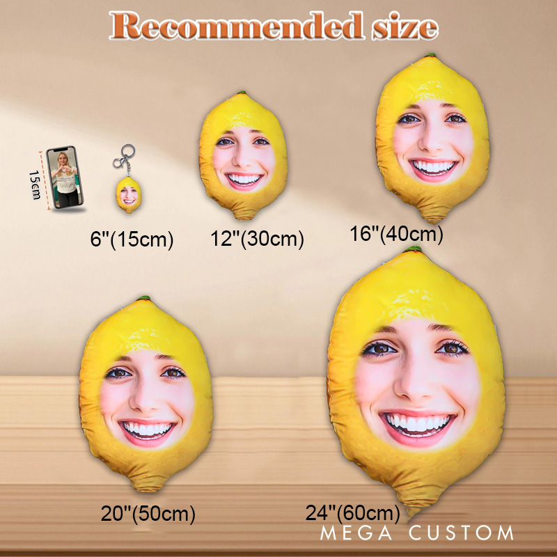 Personalized Ugly Fruit Pillow Kids Fruit Face Pillow 3D Ugly Pillow Birthday Boy Girl Gift for Baking Lover Pillow