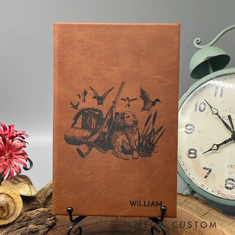 Personalized Hunter's Journal Engraved Hunting Notebook Custom Hunting Journal Gift for Hunter Lover