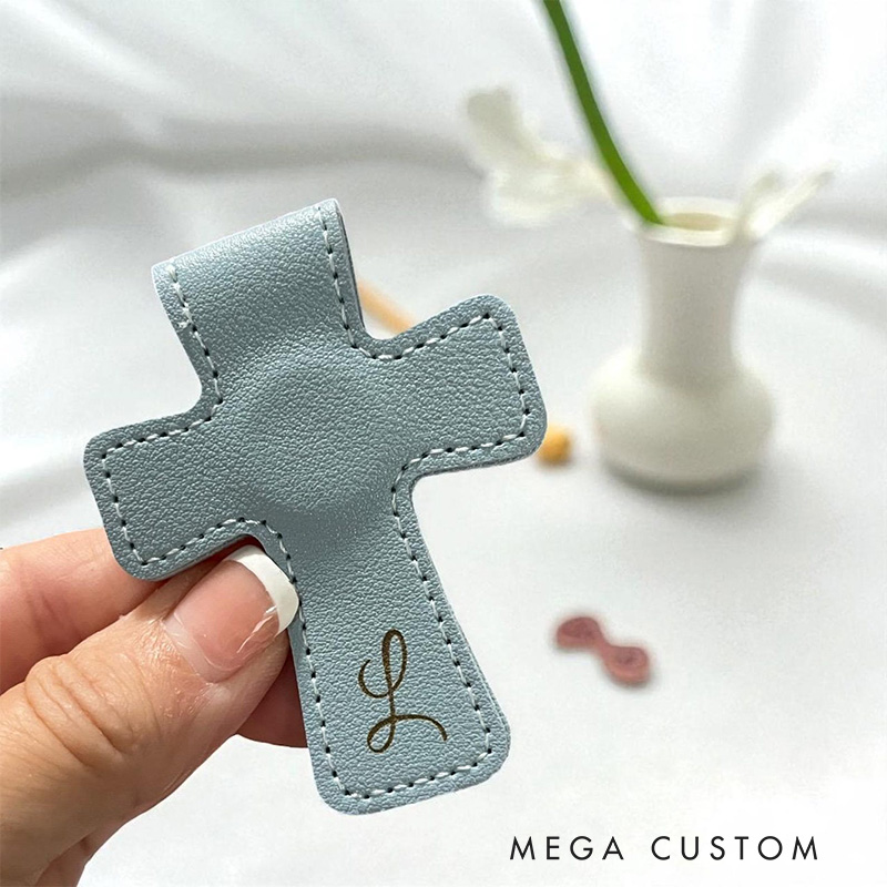 Personalized Bible Verses PU Leather Magnetic Bookmark Clip with Initial Engraved Reader Gift Back to School Gift for Christians Bookworms