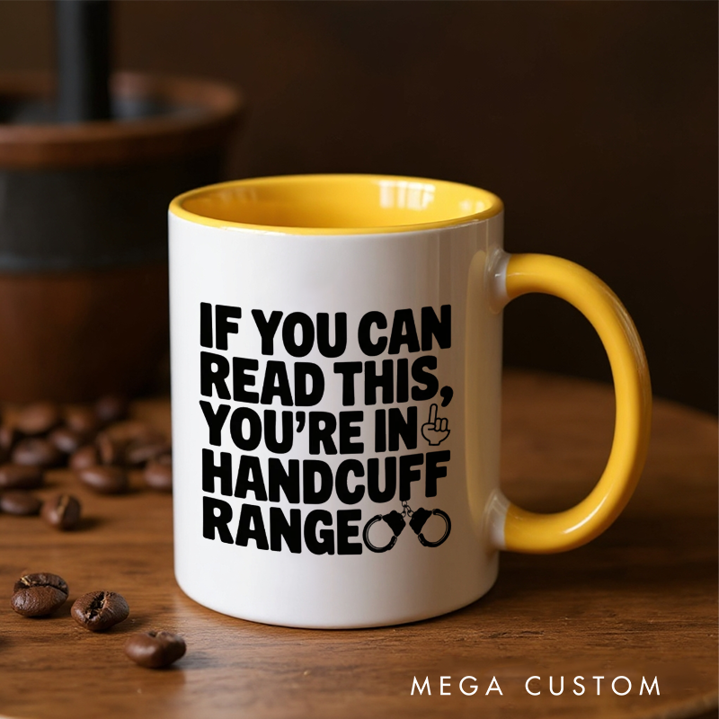 Personalized Police Officer Mug Custom Name Handcuff Design Gift for Police Officers