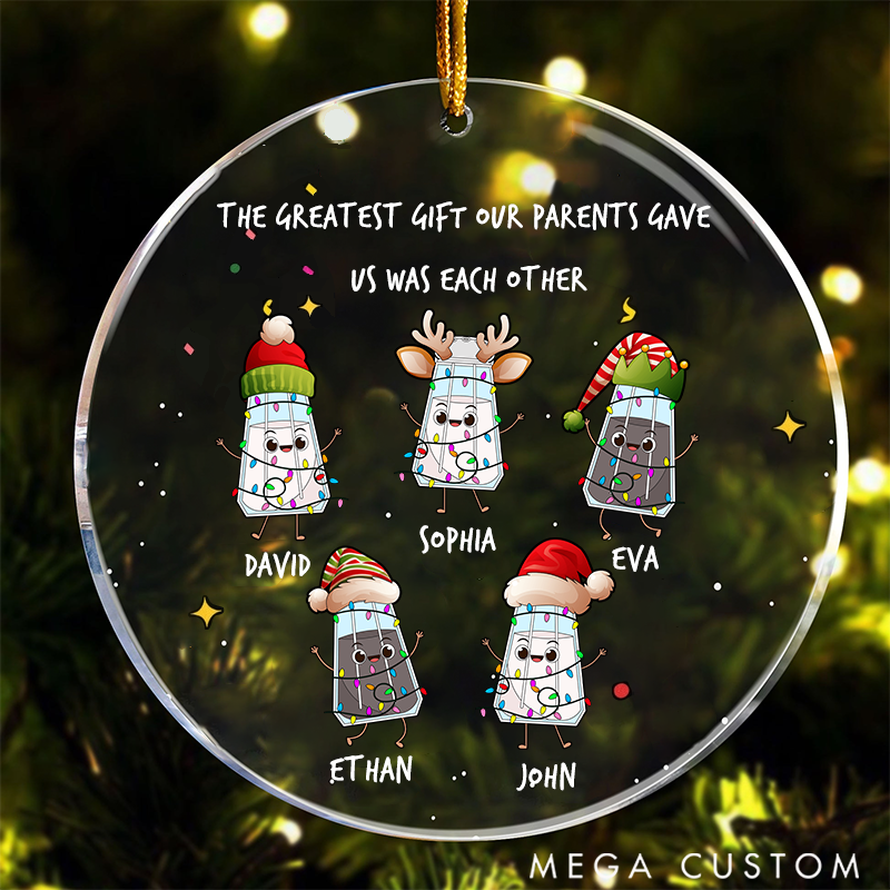 Personalized Acrylic Ornament Interesting Pepper Jar Theme