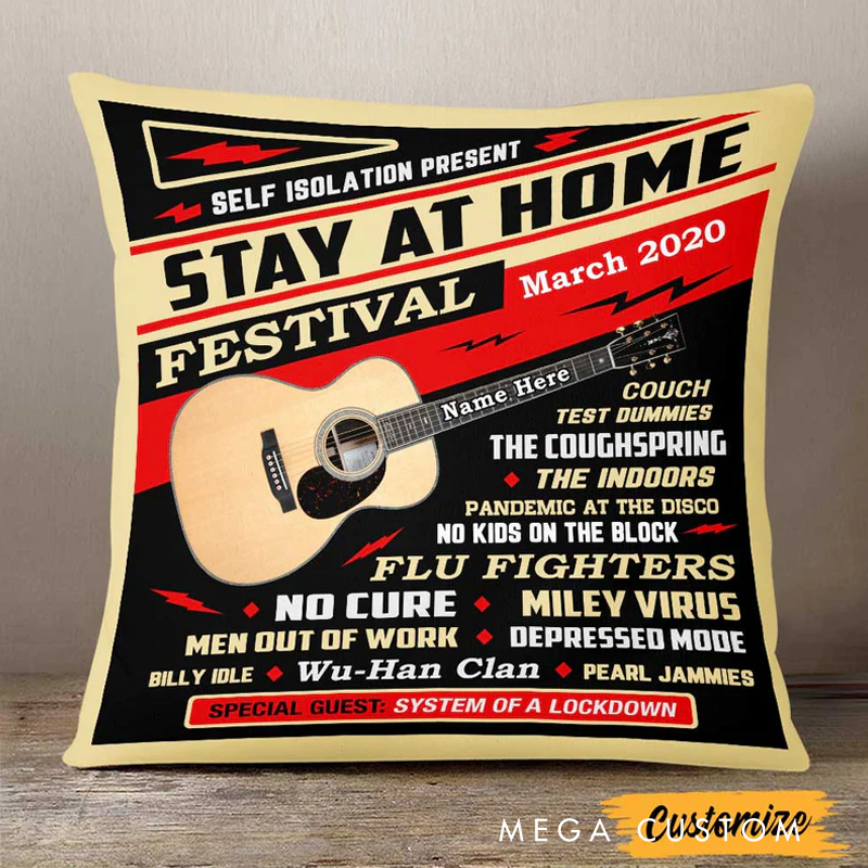 Personalized Name and Date Throw Pillow Couch Test Dummies the Coughspring the Indoors Pandemic at the Disco No Kids on the Block