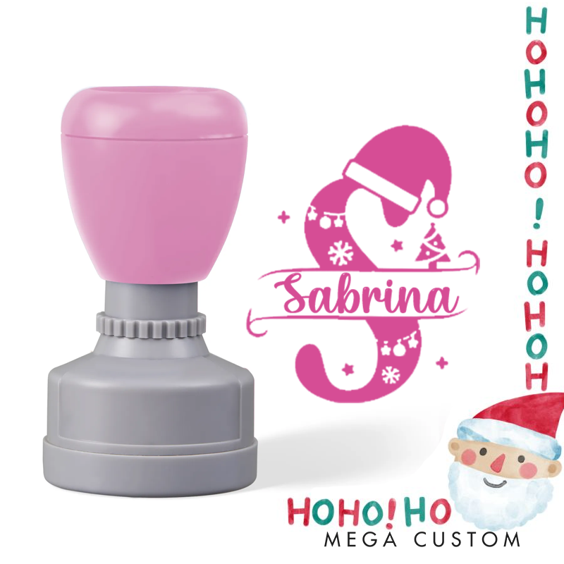 Personalized Cute Christmas initials Stamp Christmas Gift for Kids Christmas Toddler Gifts