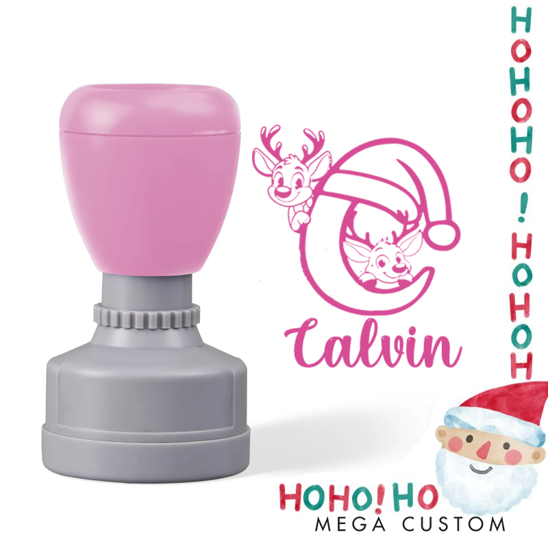 Personalized Christmas Monogram Alphabet Stamp Christmas Gift for Kids Christmas Toddler Gifts