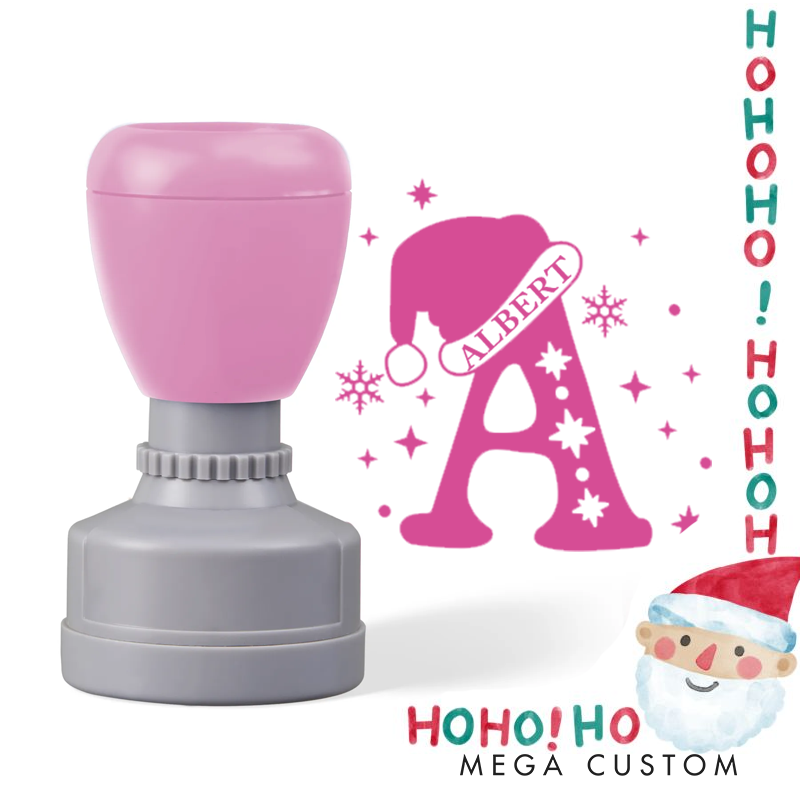 Personalized Christmas Letters with Hat and Snowflakes Stamp Christmas Gift for Kids Christmas Toddler Gifts