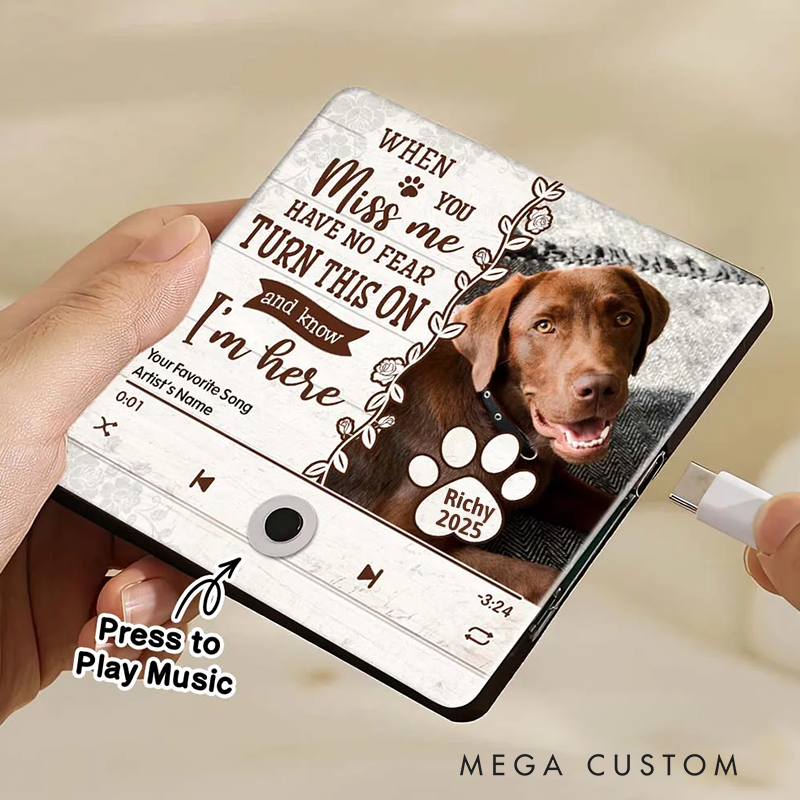 Personalized Dog Lover Photo Four Paws One Heart Throw Pillows Custom Music Fridge Magnet That Can Play Songs Gift