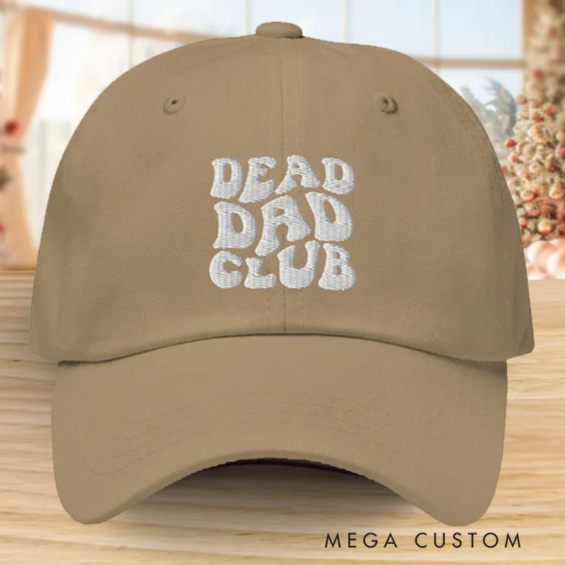 Personalized Dead Dad Club Hat Sympathy Gift for Loss of Dad