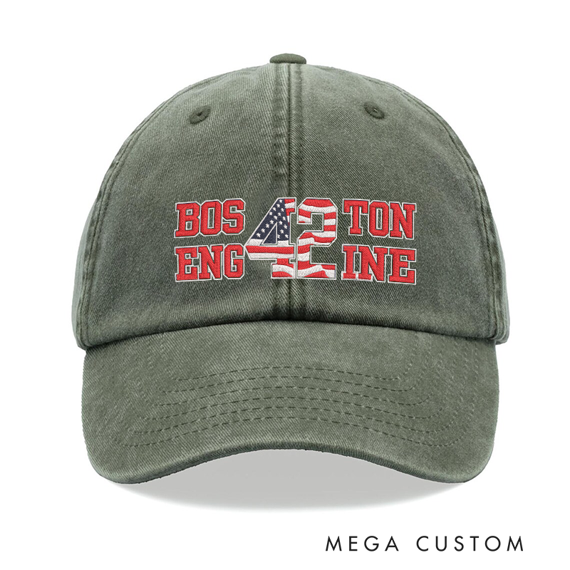 Personalized Firefighter Embroidered Baseball Cap with Custom Engine and Truck Numbers Unique Gift for Fire Department Heroes