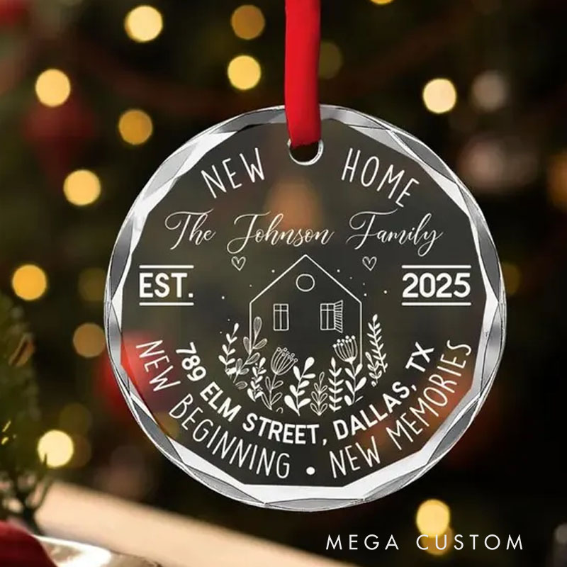 Personalized First Christmas in Our New Home Ornament New House Christmas Ornament Our First Home Keepsake Housewarming Bauble Gift First Home 2025