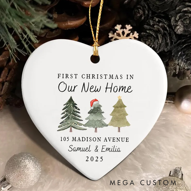 Personalized First Christmas In New Home Ornament 2025 First Home Christmas Ornament Our First Home Christmas Ornament Housewarming Gift