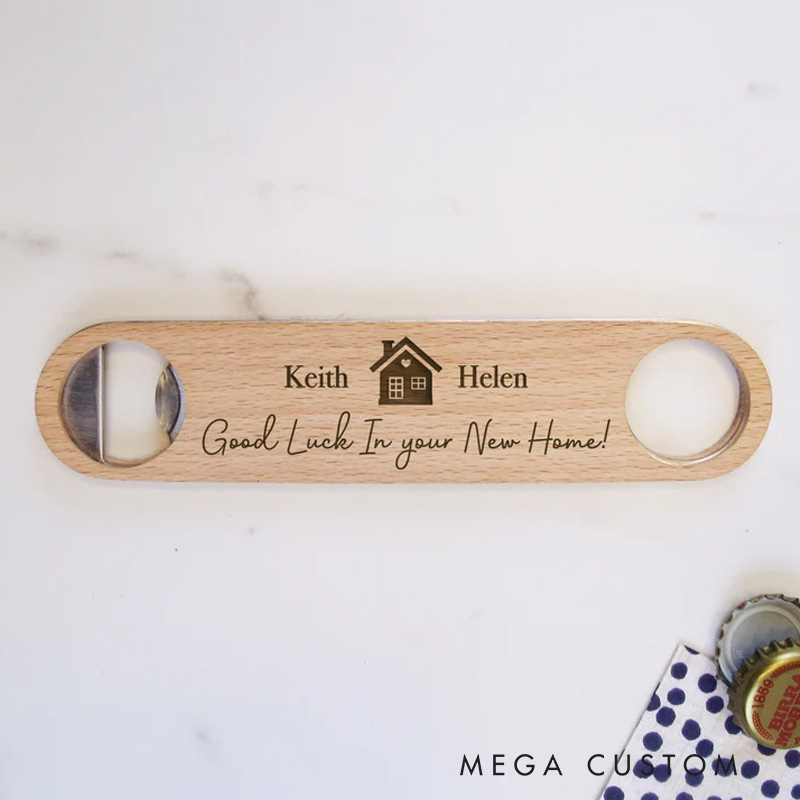 Personalized New Home Gift Custom Housewarming New House Bottle Opener First Home Gift for Couple Home Sweet Home Our First Home