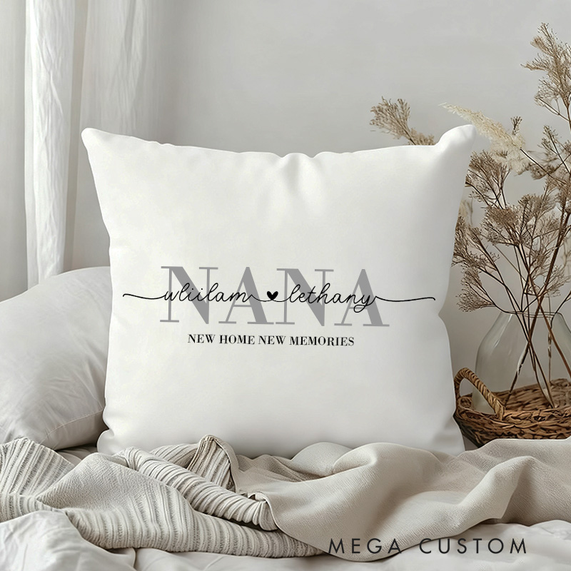Personalized Nana Gift Mothers Day Pillow Personalized Pillow Covers Custom Pillowcases Custom Pillow Nana Mothers Day Gift Housewarming Gift