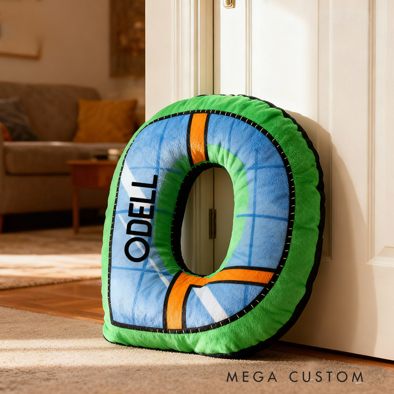 Personalized Letter Pillow Housewarming Pillow Graphic 3D Print Custom Name Cozy Home Decor with Vibrant Window Christmas Gifts New Home Gift