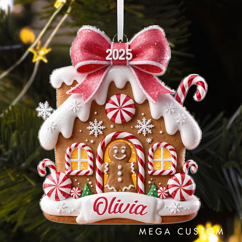 Personalized Gingerbread House Ornament First Christmas Gingerbread New House Ornament Holiday Family Keepsake Decor Christmas Gift 2025