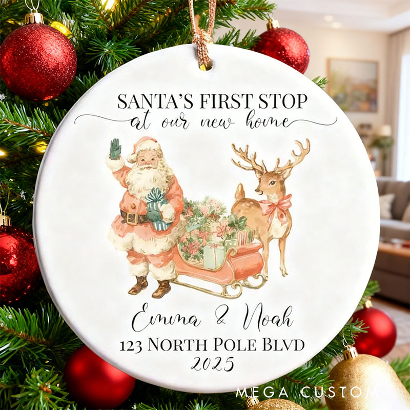 Personalized New Home Ornament 2025 First Christmas New Home Ornament Our First Christmas in Our New Home Ornament Newlywed Gift
