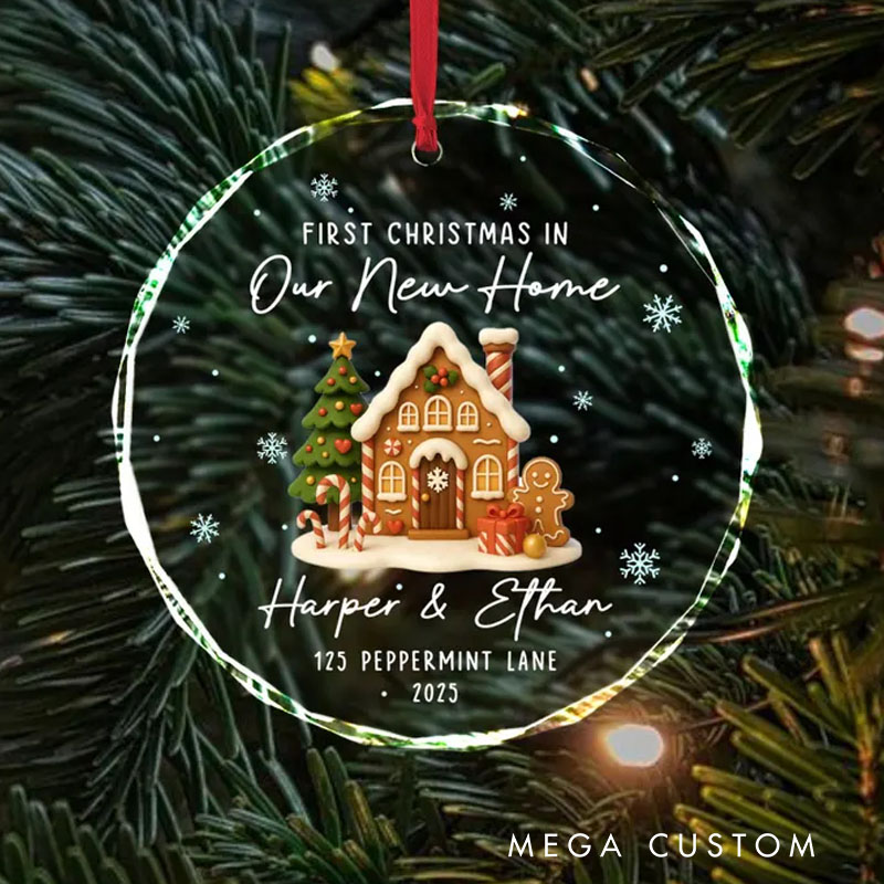 Personalized Our First Christmas in New Home Ornament New Home Ornament 2025 First Home Christmas Ornament New House Ornament Newlywed Gift