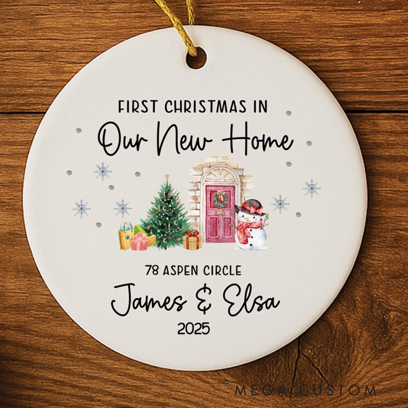Personalized Christmas Ornament First Christmas in Our New Home