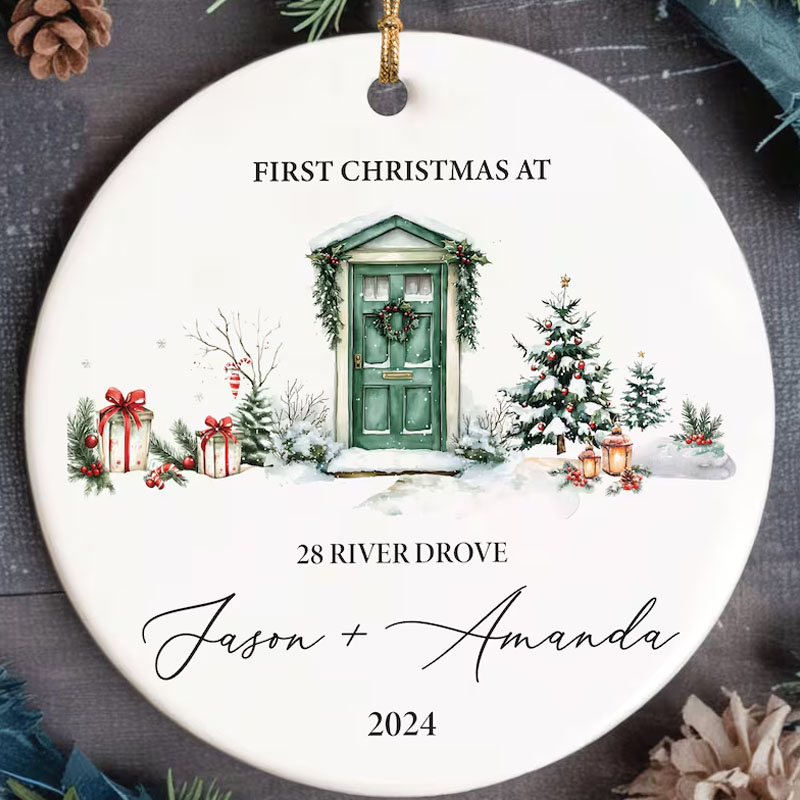 Personalized New Home Christmas Ornament House warming Christmas Gift First Home Christmas Keepsake New House Gift New Address Ornament