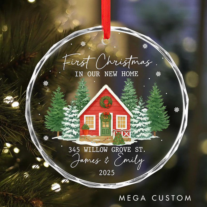 Personalized First Christmas In Our New Home Ornament New House Christmas Ornament Christmas Gift New Home Ornament