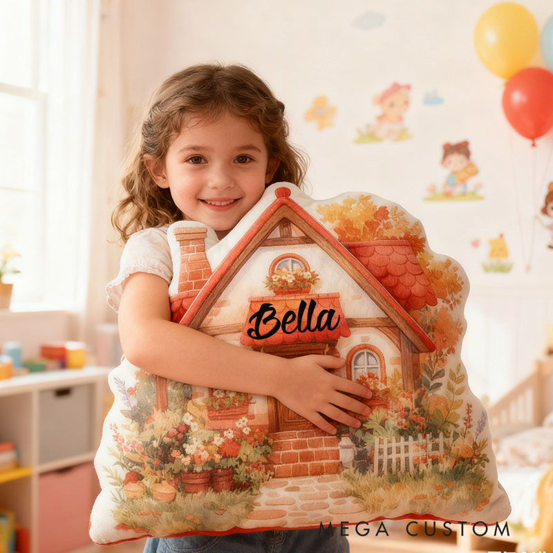 Personalized Floral Cottage Pillow Home Decor Perfect Gift For Kids Bedrooms Living Rooms Or Playrooms Graphic 3D Print