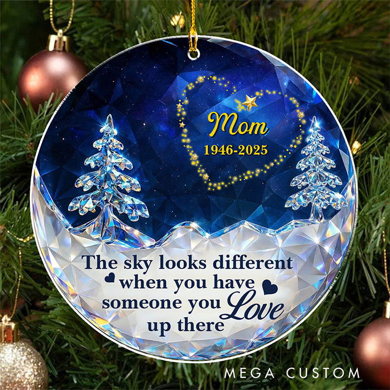 Personalized Acrylic Ornament Crystal Sky Ornament Sympathy Gift for Loss of Loved Ones