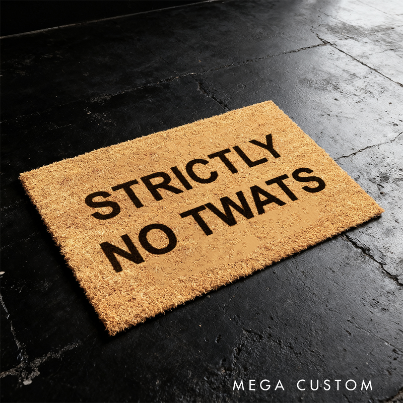 Personalized Funny Custom Text Doormat for Home or Office Entrance Gift