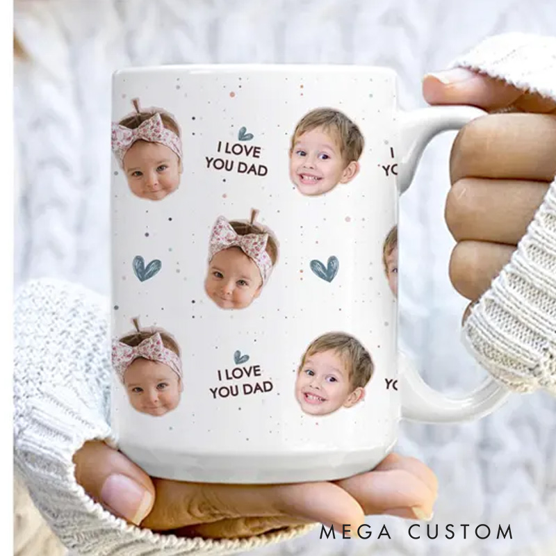 Personalized Photo Mug Custom Coffee Mug Baby Face Cup Custom Baby Mug Unique Photo Gift Grandma Gift Grandpa Gift Custom Picture Mug