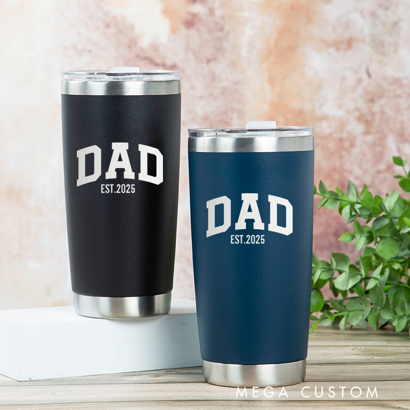 Personalized Engraved Tumbler Custom Stainless Steel Insulated Travel Mug Dad Gift for Father's Day Birthday Coffee Tea Drinkware
