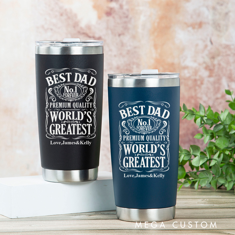Personalized Tumbler Custom Stainless Steel Insulated Tumbler Gift For Dad