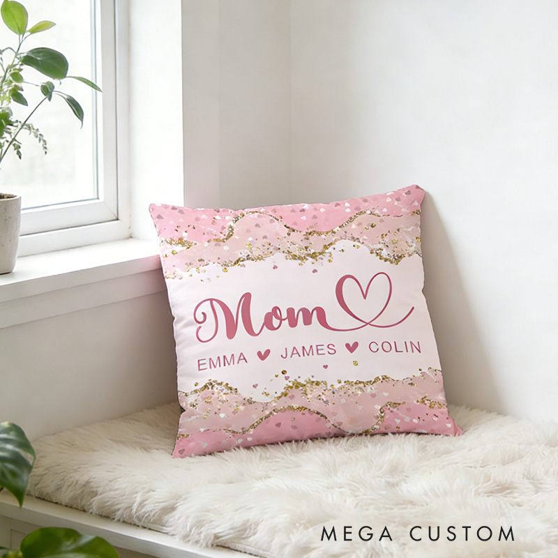 Personalized Mother's Day Pillow Mom Pillow Gift Mothers Day Gift For Mom Mama Pillow Gifts Mom Gifts From Kids Unique Mom Gift