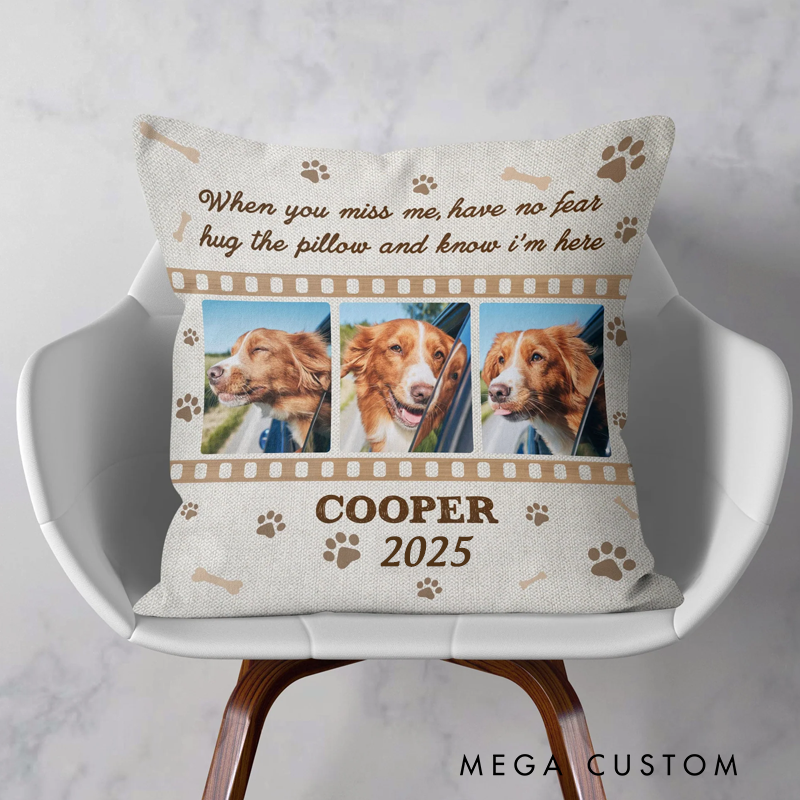Personalized Dog Lover Photo Four Paws One Heart Throw Pillows