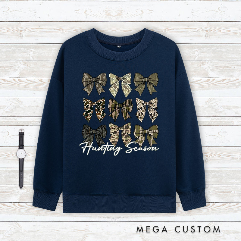 Personalized Hunting Camouflage Sweatshirt Hunting Classic Sweatshirts Hunting Season Gift for Her Him