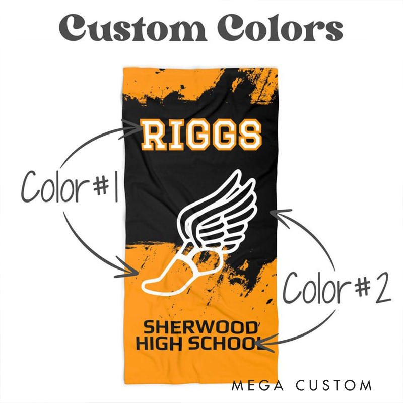 Personalized Basketball Beach Towel with Custom Name Number Team Name and Bold Design Perfect for Fans and Players