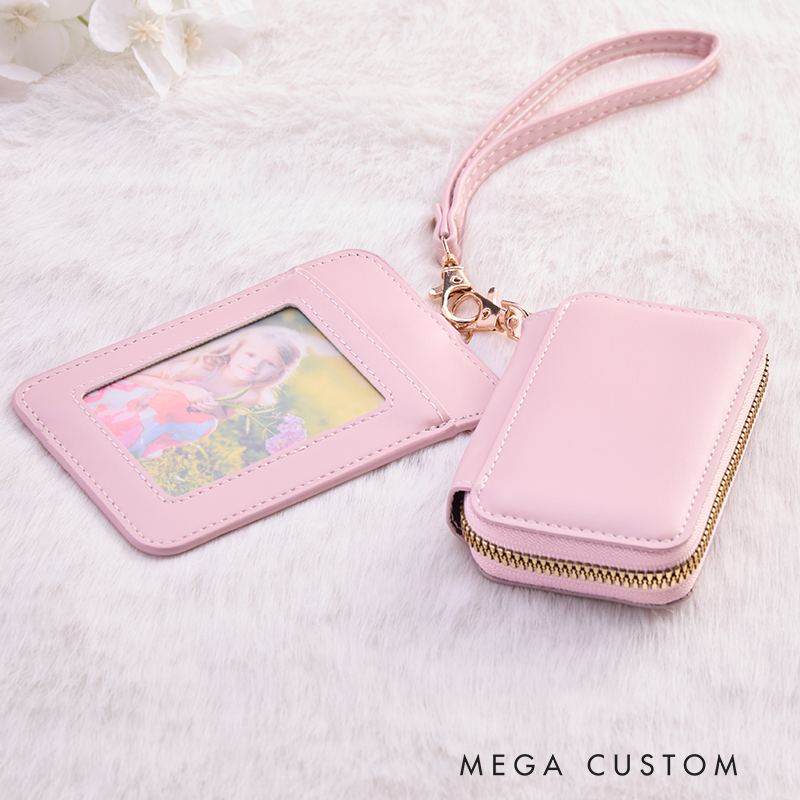 Personalized Leather Name Wallet Custom Folding Bag Women Party Favors Gifts Holiday Gifts 