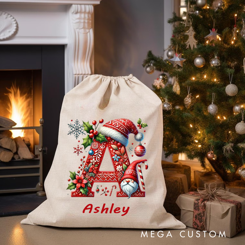 Custom Christmas Sack With Name Personalized Christmas Tree Sack Customized Christmas Gifts Customizable Christmas Supplies