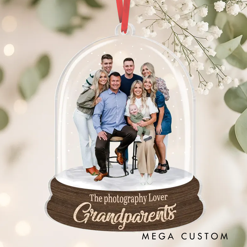 Personalized Family Photo Christmas Ornament Custom Acrylic Keepsake Gift