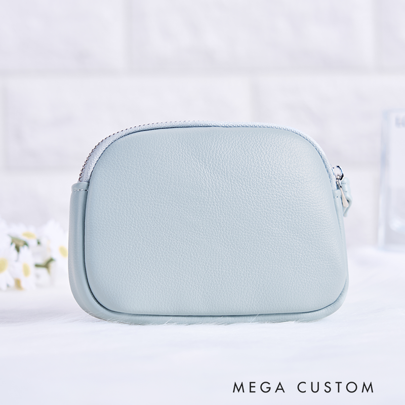 Personalized Leather Wristlet Wallet Birth Flower Wallet for her Leather Wallet With Zipper Purse Wallet Cute wallet Unique Gift for Her Birthday Gifts