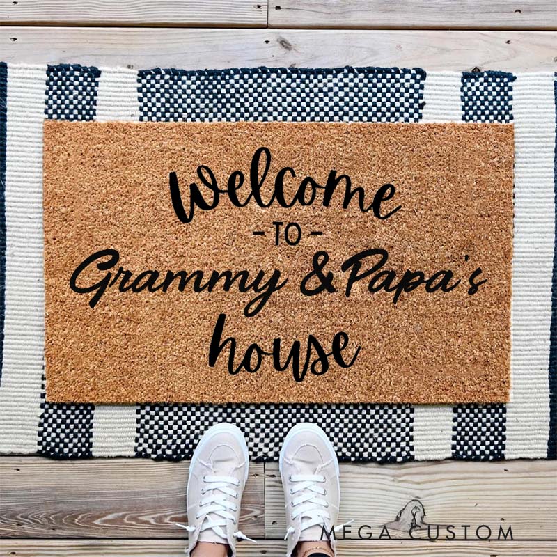 [Copy]Personalized There Is No Place Like Our House Doormat Housewarming Gift Durable Welcome Mat for New Home Indoor Outdoor Door Mat Family Home Decor Rug