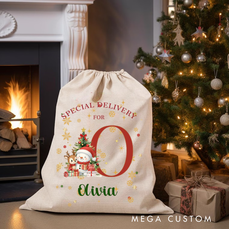 Custom Christmas Santa Sack Personalized Name Bag Customized Christmas Gifts